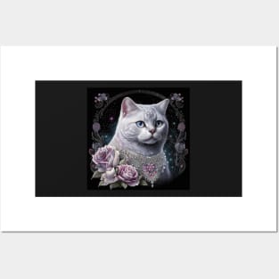 Grand White British Shorthair Posters and Art